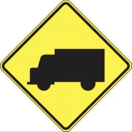 Accuform CROSSING SIGN TRUCK SYMBOL 24 X 24 FRW456DP FRW456DP